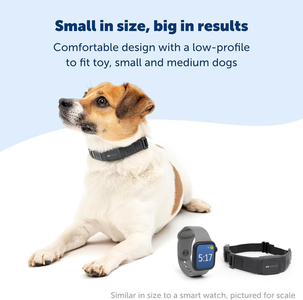 Bark Collar for Small and Medium Dogs, 10 Levels of Static Stimulation, Waterproof and Rechargeable Anti-Bark Training, Comfortable and Low-Profile Design