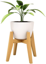Makony Bamboo Plant Stand, Indoor Wooden Flower Pot Holder Stands- Modern Plants Display Rack/Pedestal, Up to 175lbs- Rustic Retro Décor - Makony.com